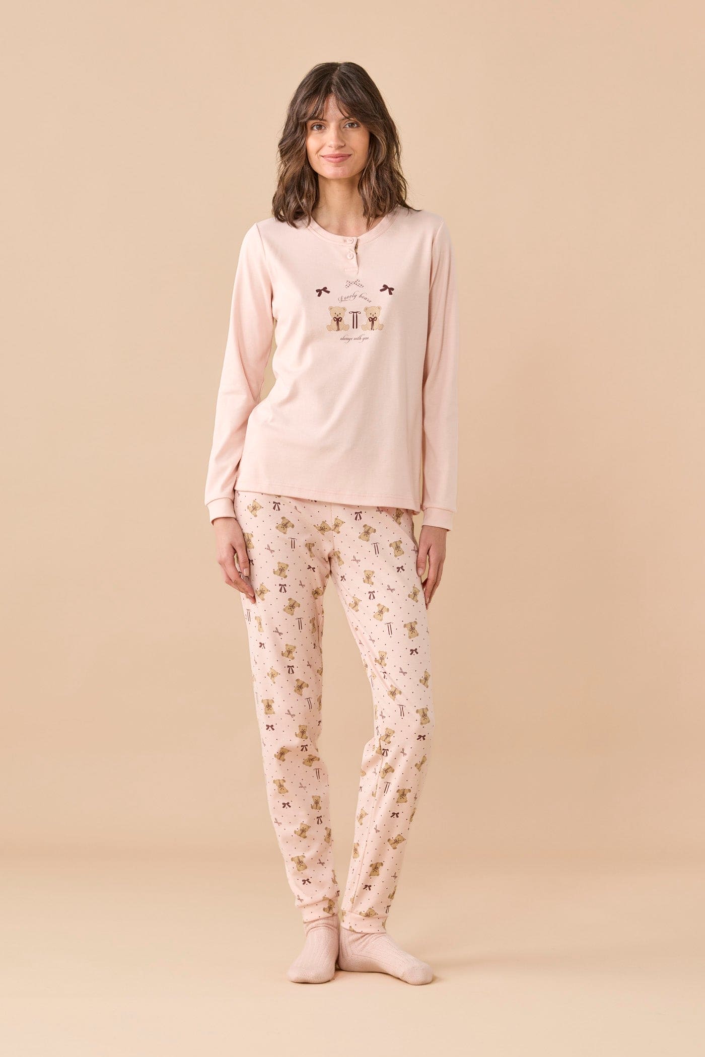 Pigiama Donna Caldo Cotone Noidinotte FA009802