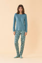 Pigiama Donna+ Caldo Cotone Prince Storm Blue - FA009894