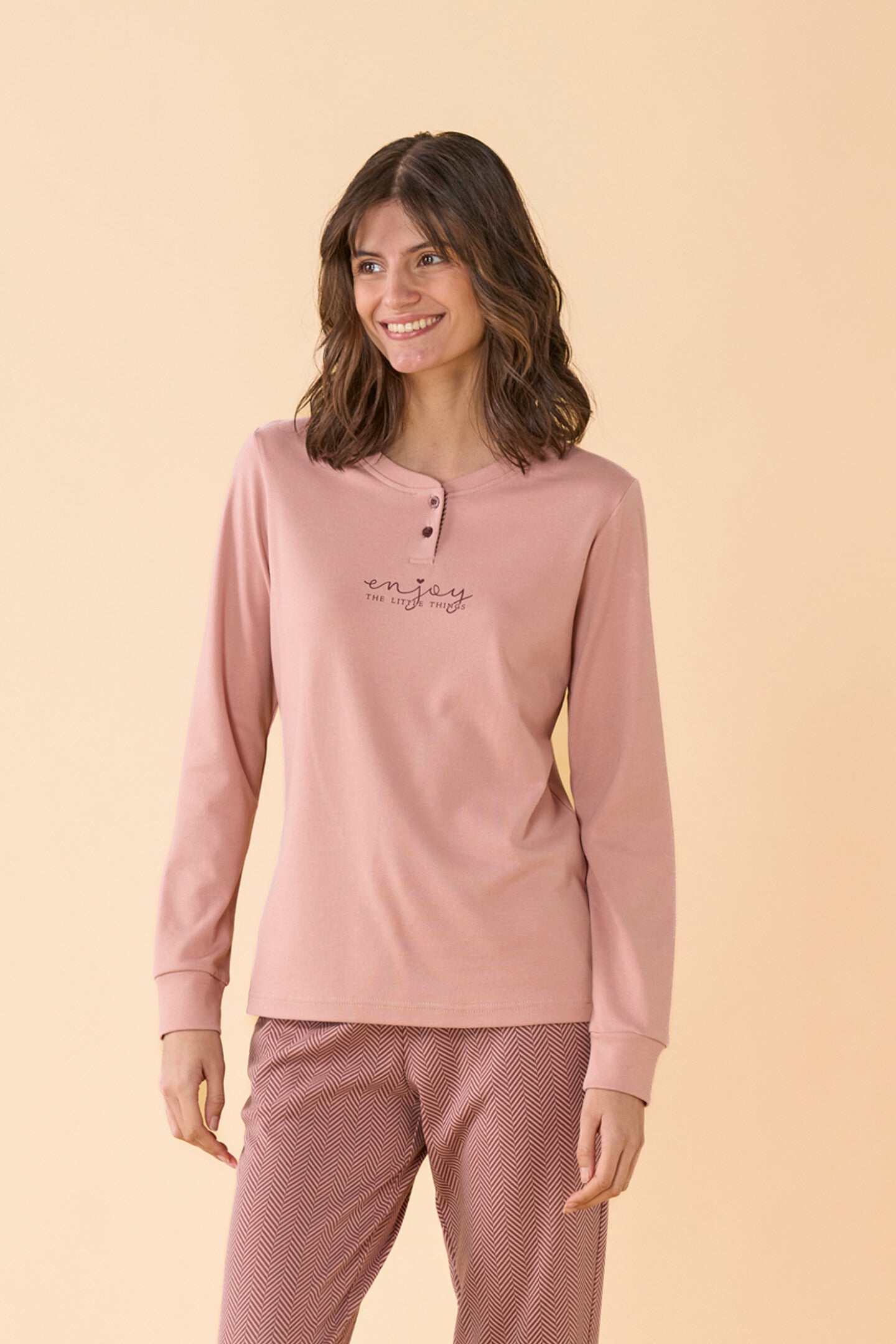 Pigiama Donna Caldo Cotone Taglie Forti Noidinotte FA009885