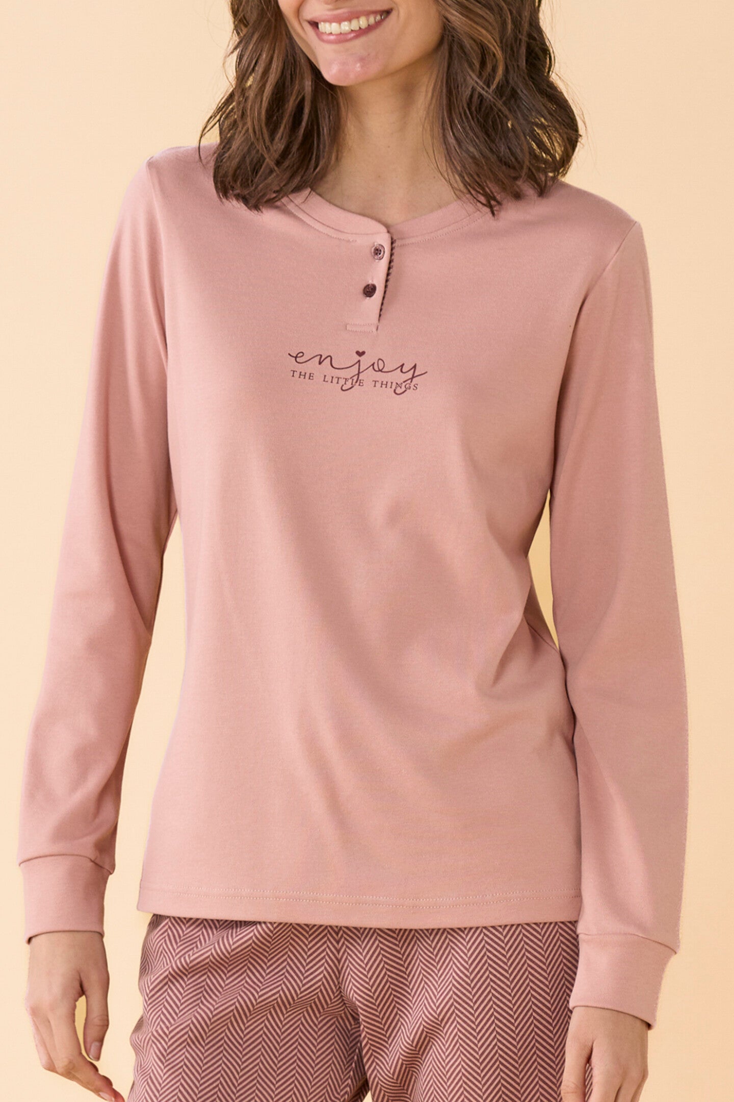 Pigiama Donna Caldo Cotone Taglie Forti Noidinotte FA009885