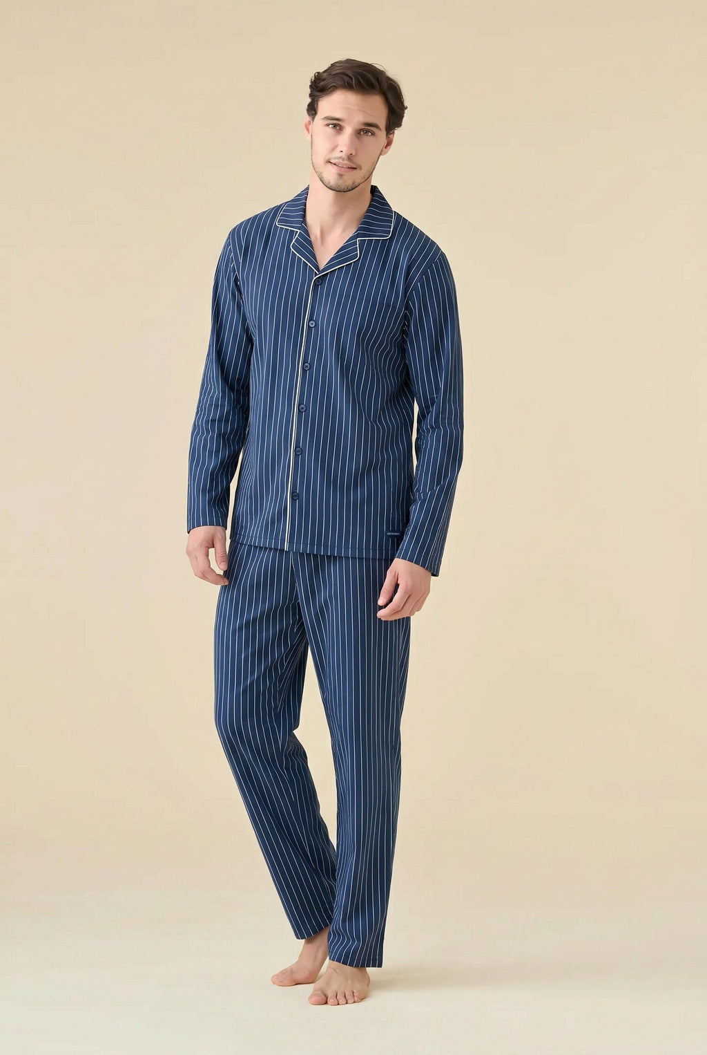 Pigiama Uomo in Jersey di Cotone Linea Stripes - Noidinotte
