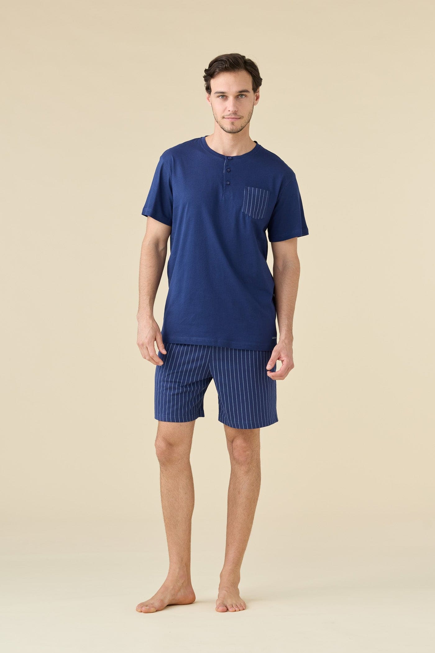 Pigiama Uomo Jersey di Cotone Manica Corta – Noidinotte