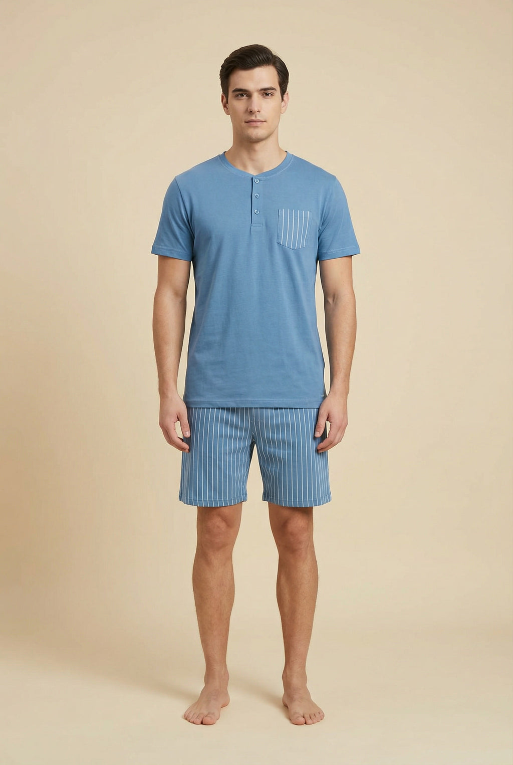 Pigiama Uomo Jersey di Cotone Manica Corta – Noidinotte