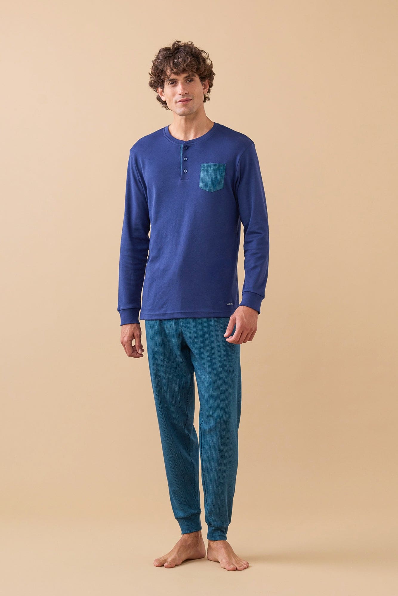 Pigiama Uomo Caldo Cotone Noidinotte FC003313
