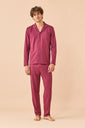Pigiama Uomo Jersey Timeless Burgundy - FC003338