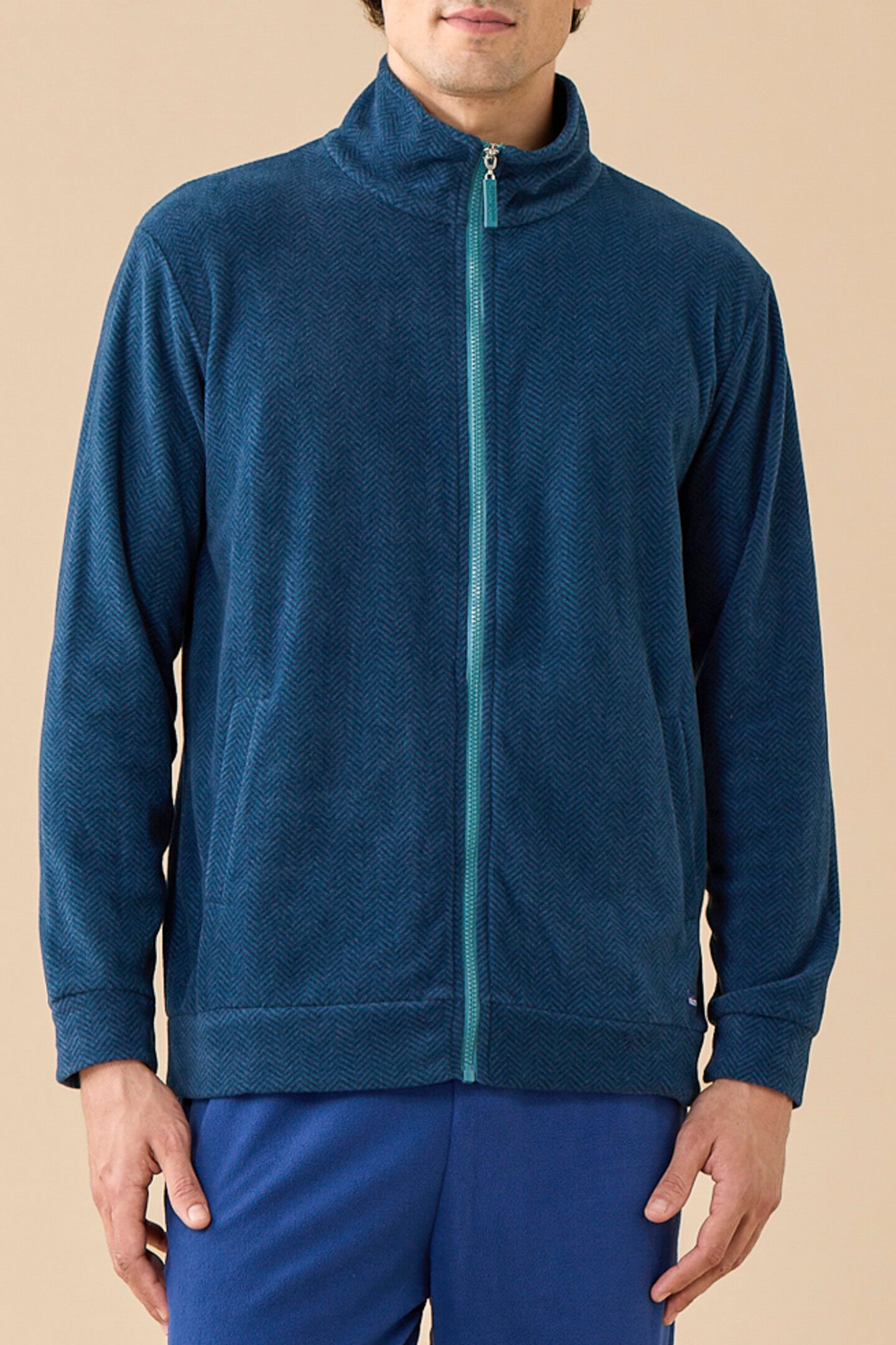 Pigiama Uomo Micropile Classic Verde Bosco dettaglio 2