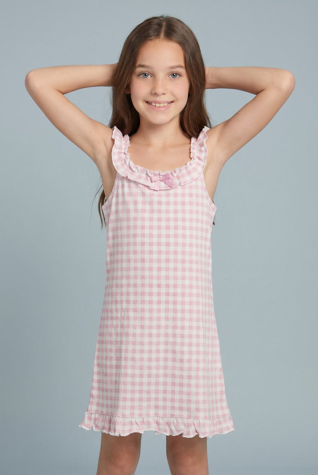 Pigiama da bambina a quadretti FE2258 - Noidinotte