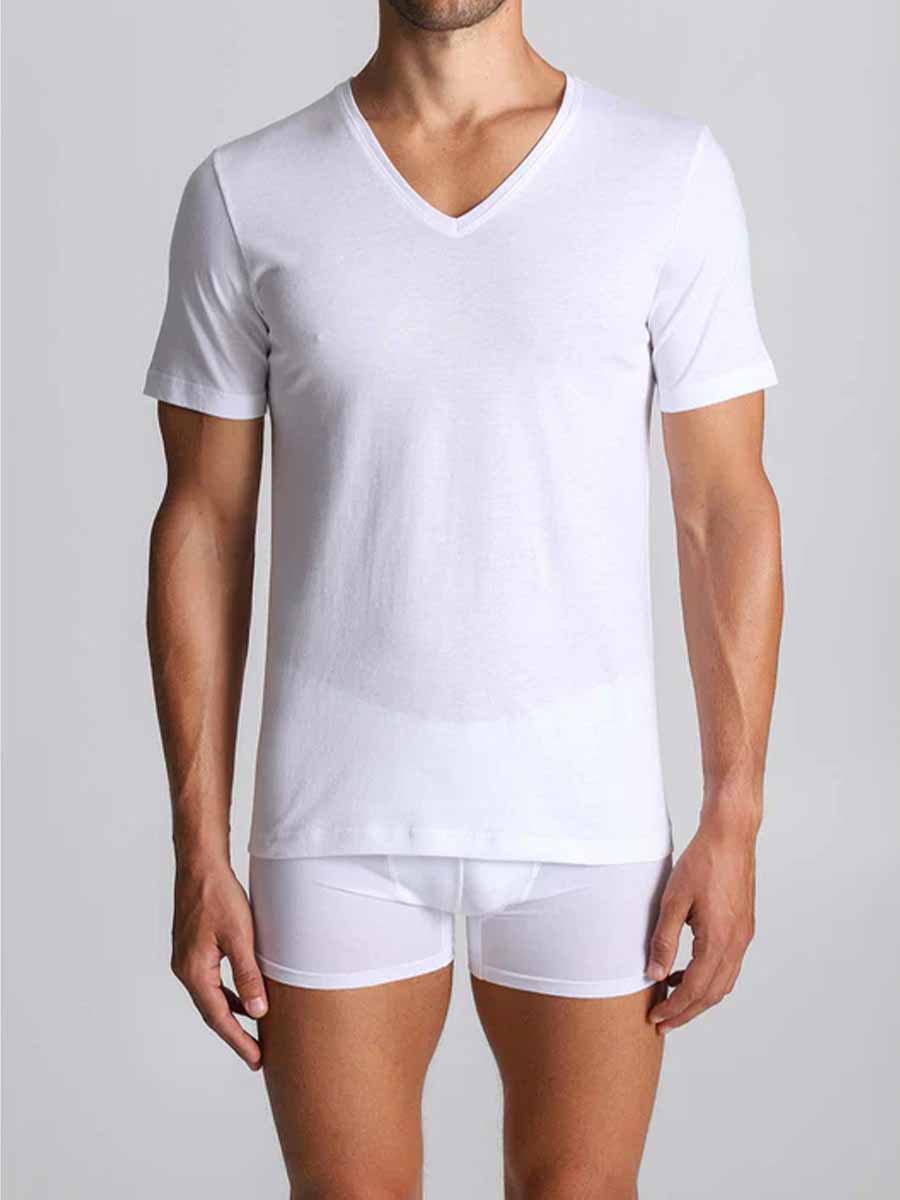 Maglietta uomo manica corta scollo a V Boglietti FNM001