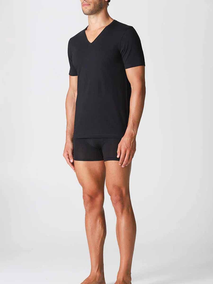 Maglietta uomo manica corta scollo a V Boglietti FNM001