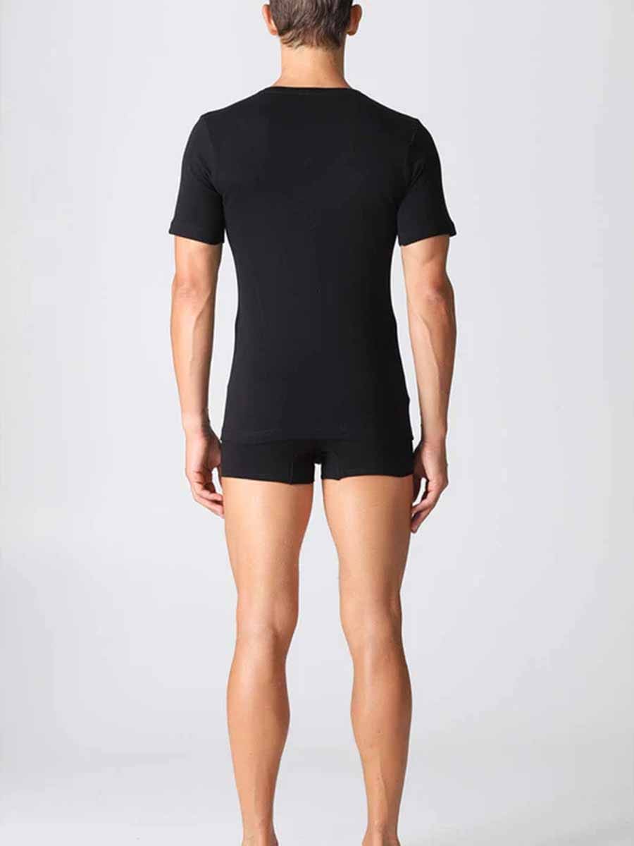 Maglietta uomo scollo V in interlock puro cotone Boglietti FNM007