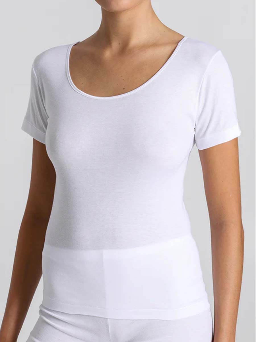 Maglietta donna in cotone filoscozia Boglietti FRF007