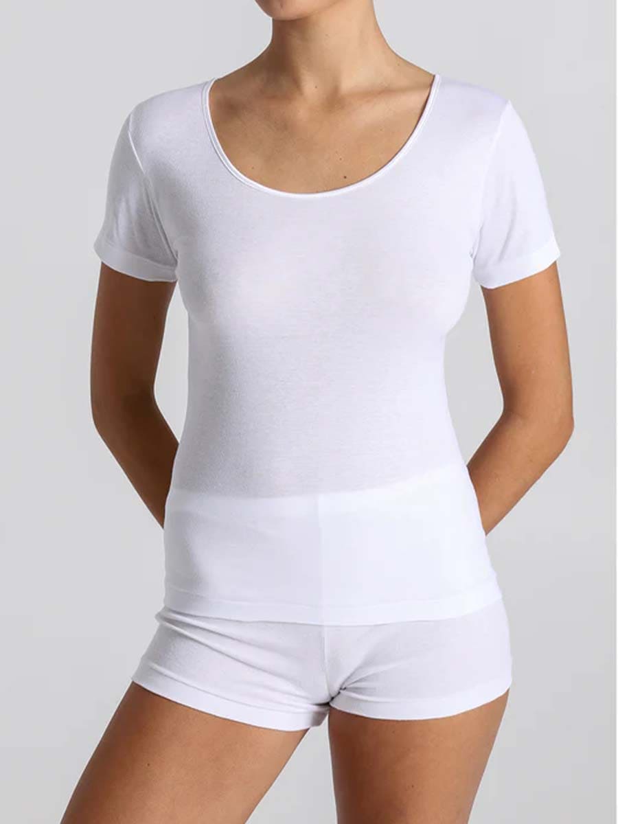 Maglietta donna in cotone filoscozia Boglietti FRF007