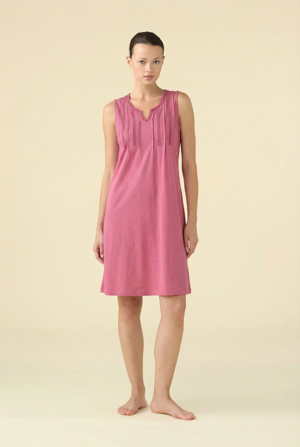 Abitino Donna Plus in Cotone a Spalla Larga