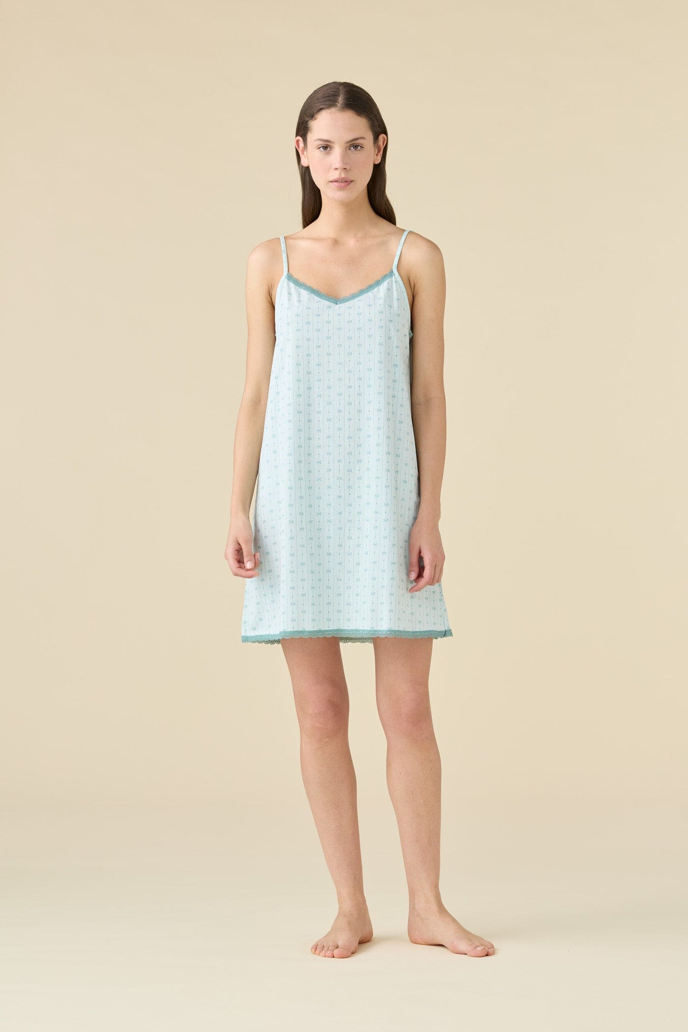 Abitino Donna Plus in Cotone con Bretelline – Noidinotte