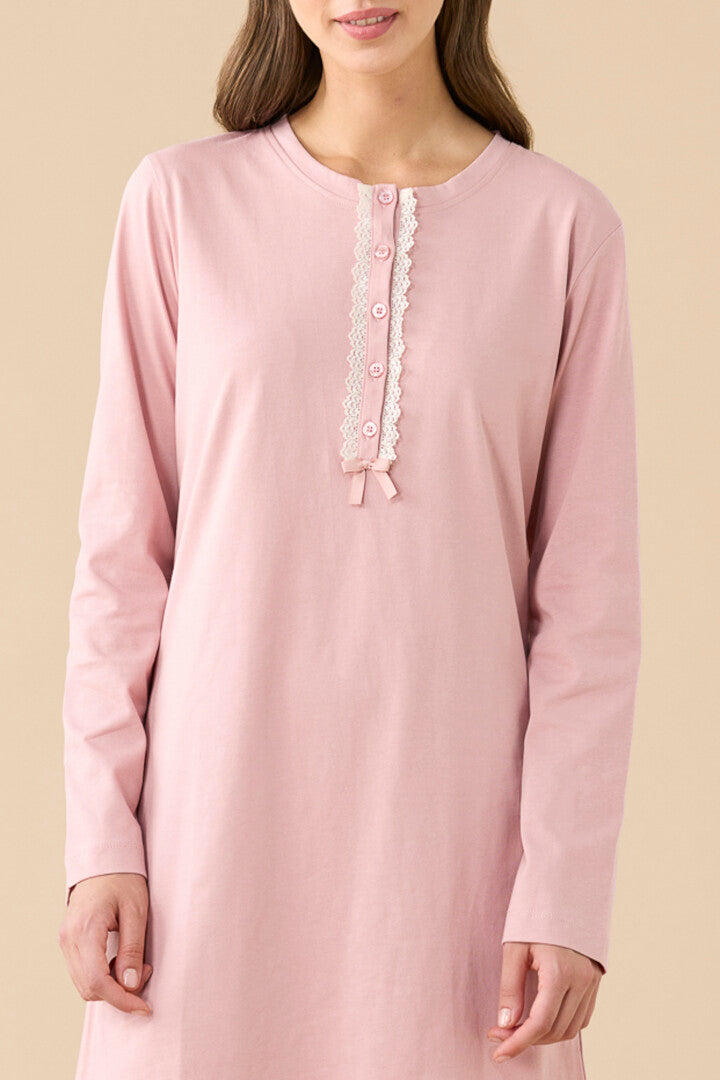 Camicia da notte donna jersey Essential – vestibilità