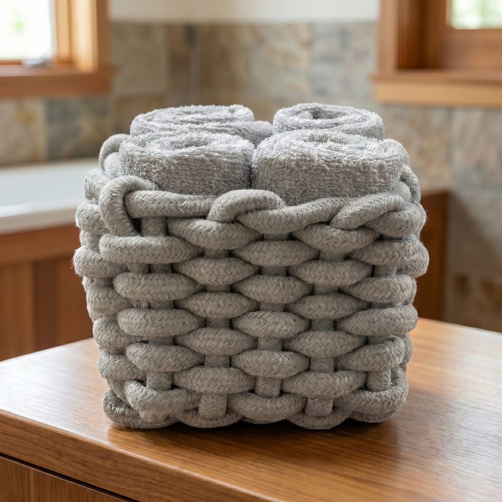Lavette In Puro Cotone Con Cestino Classic - Daunex