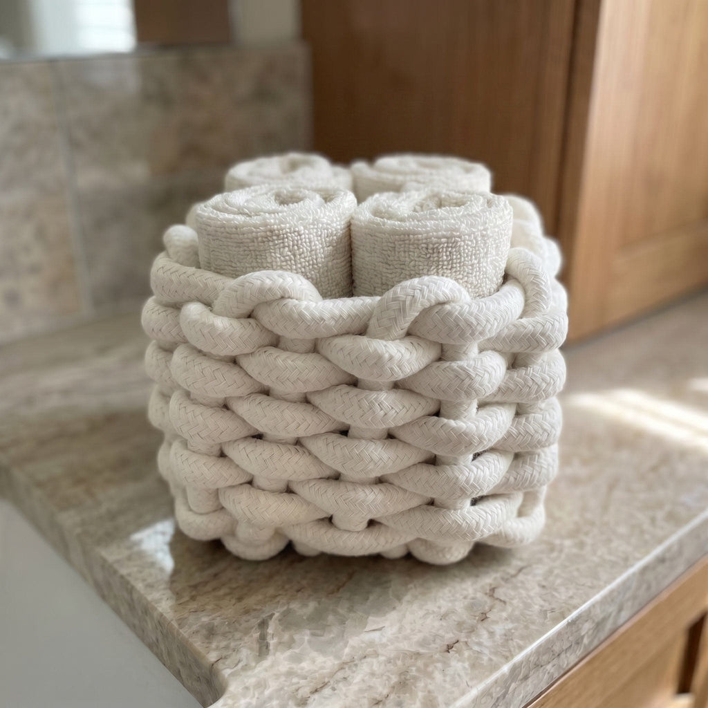 Lavette In Puro Cotone Con Cestino Classic - Daunex