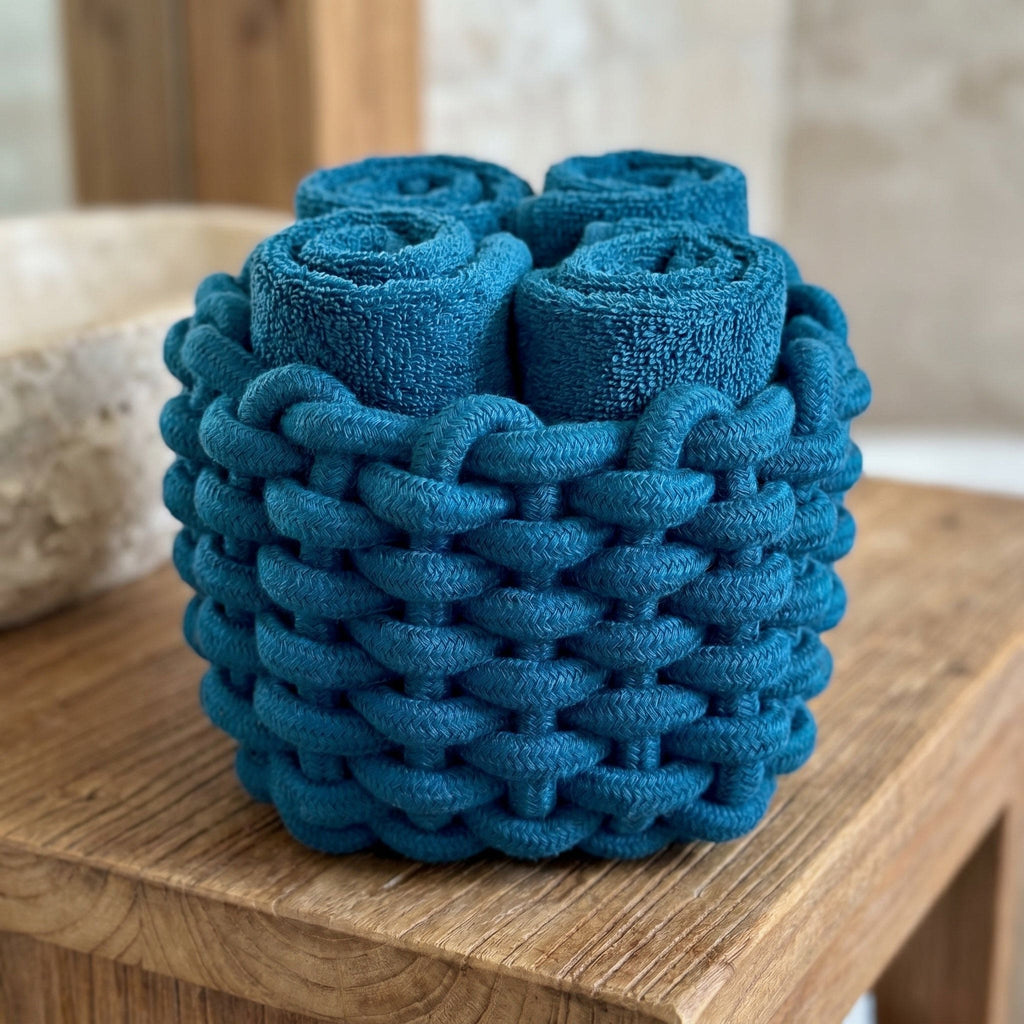 Lavette In Puro Cotone Con Cestino Classic - Daunex