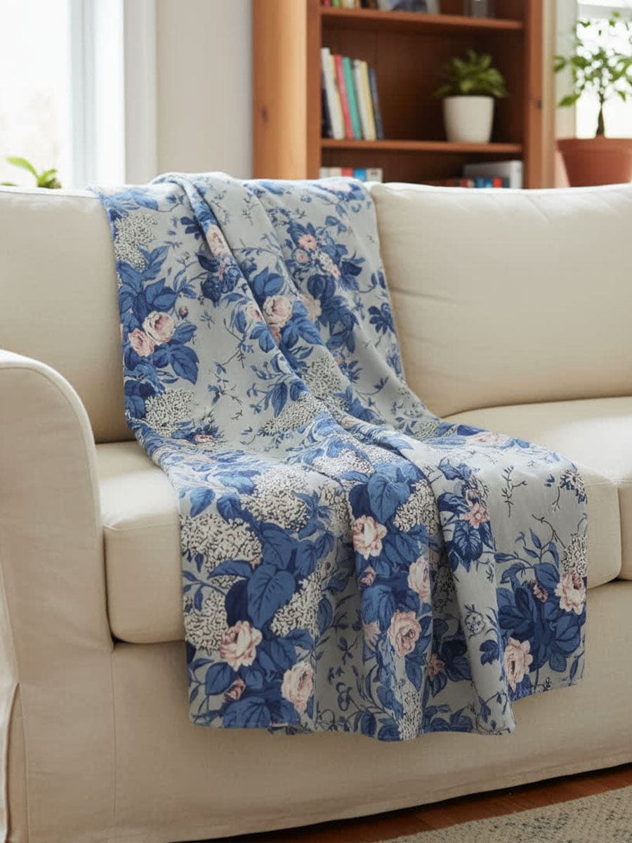 Mezzero Telo Copritutto in Puro Cotone Rose - Sobel