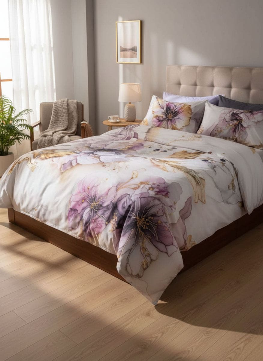 Parure Copripiumino Stampa Digitale Flower - Cogal