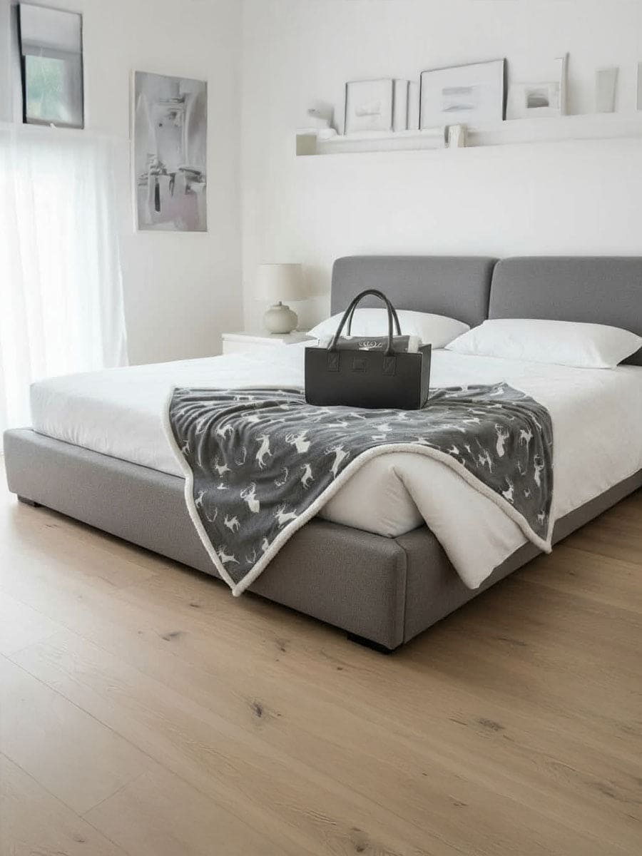 Plaid Morbidotto In Borsa Feltro John - Daunex