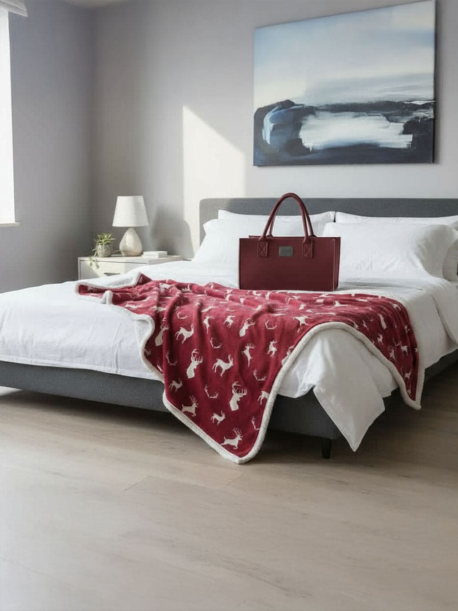 Plaid Morbidotto In Borsa Feltro John - Daunex