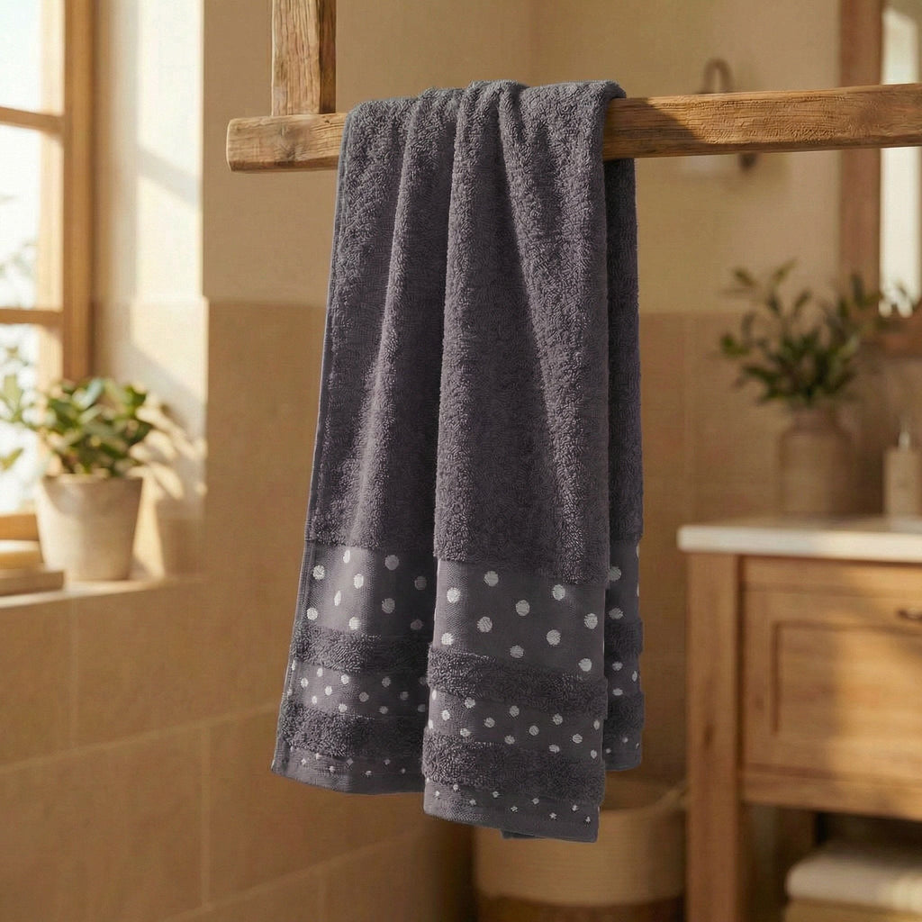 Telo Doccia Grande 100x150 cm Spugna di Cotone 450gr Soft Touch Daltex Poison