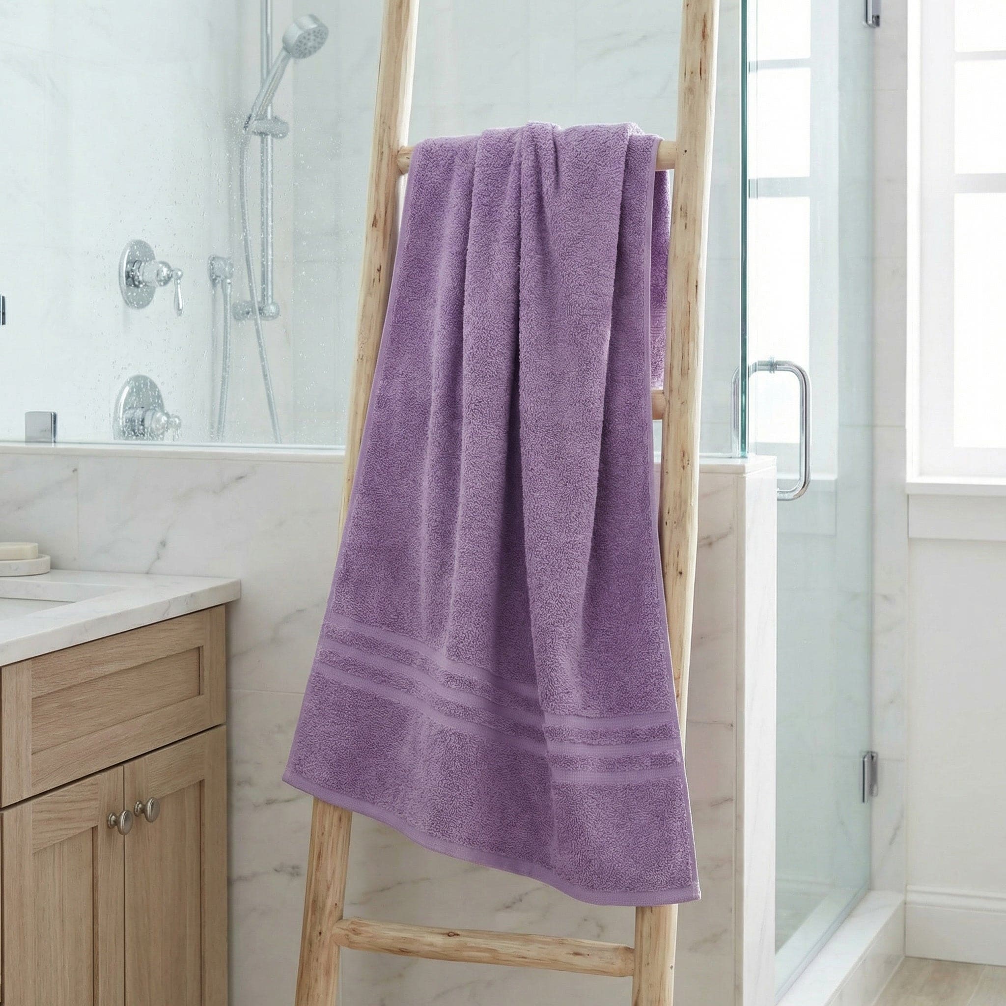 Telo Doccia 100x150 cm in Spugna Cotone 380g Bianco - Daltex One