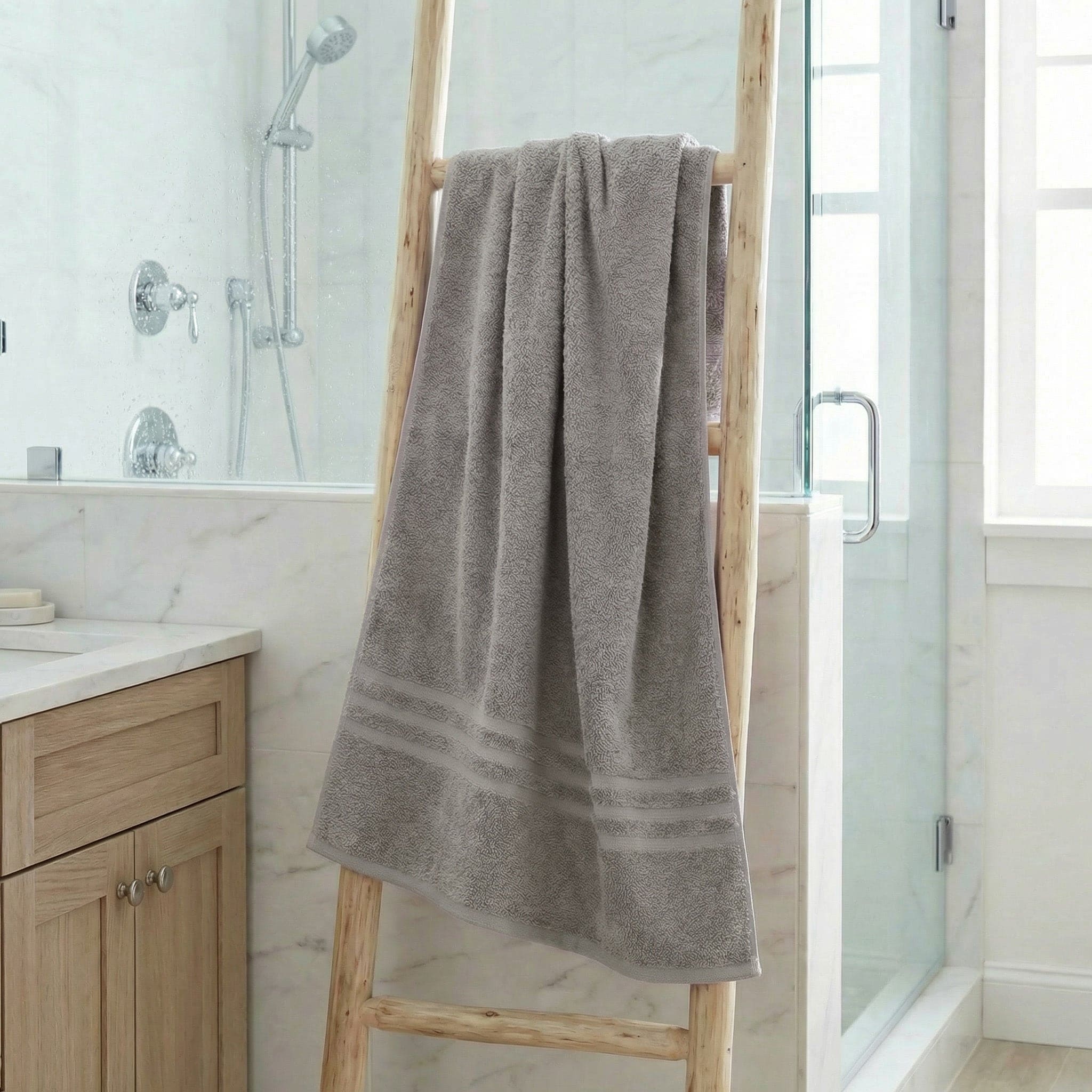 Telo Doccia 100x150 cm in Spugna Cotone 380g Bianco - Daltex One