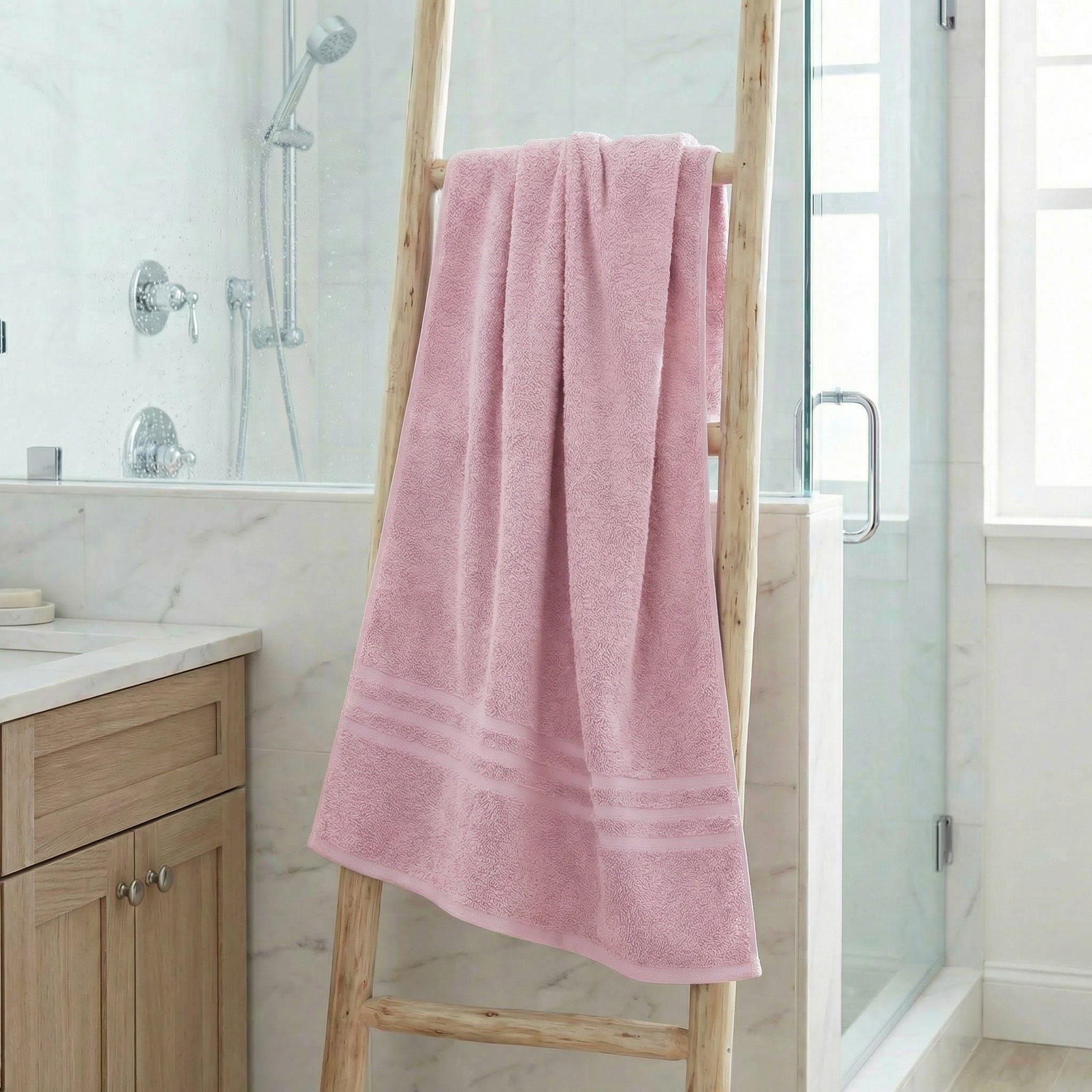 Telo Doccia 100x150 cm in Spugna Cotone 380g Bianco - Daltex One