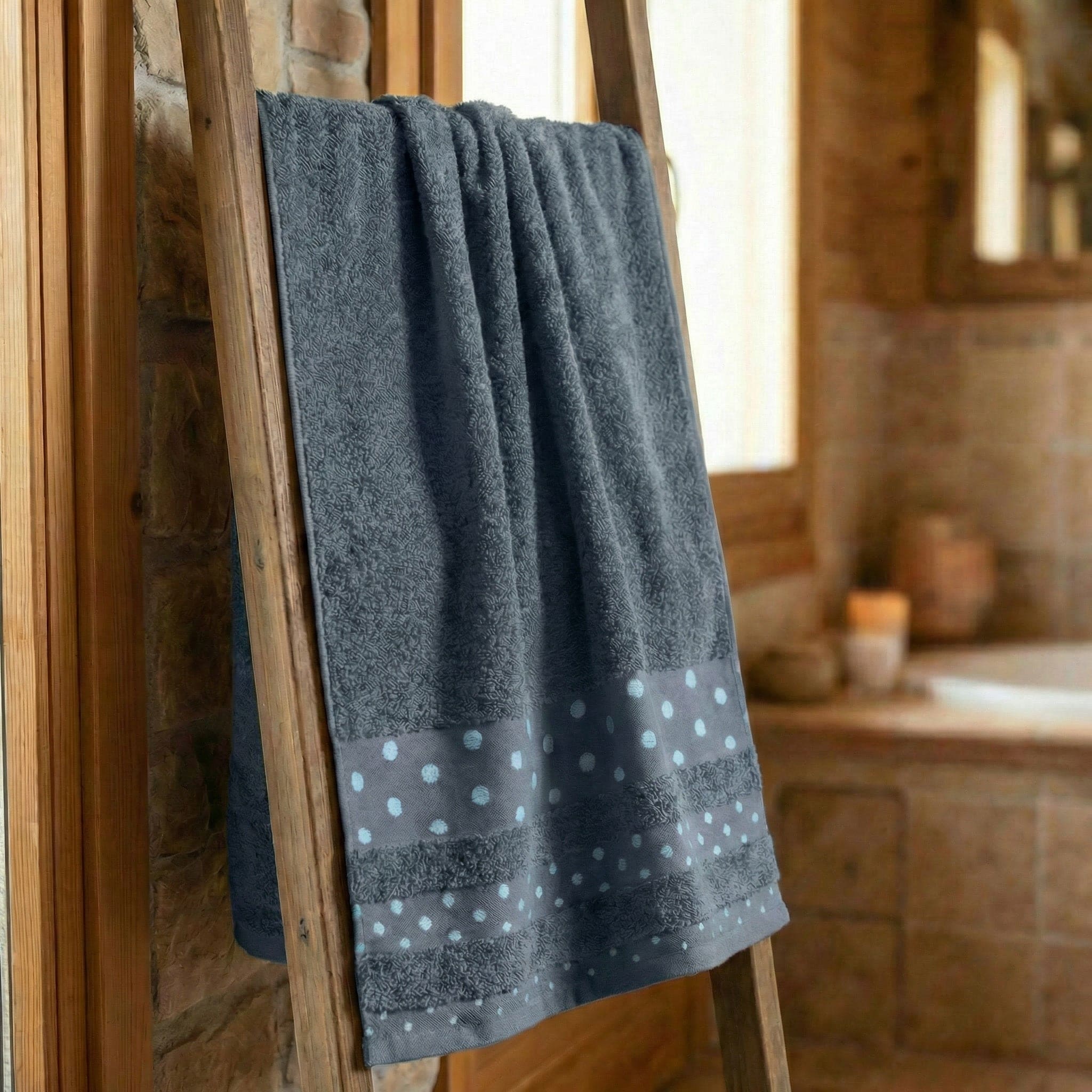 Telo Doccia Grande 100x150 cm Spugna di Cotone 450gr Soft Touch Daltex Poison
