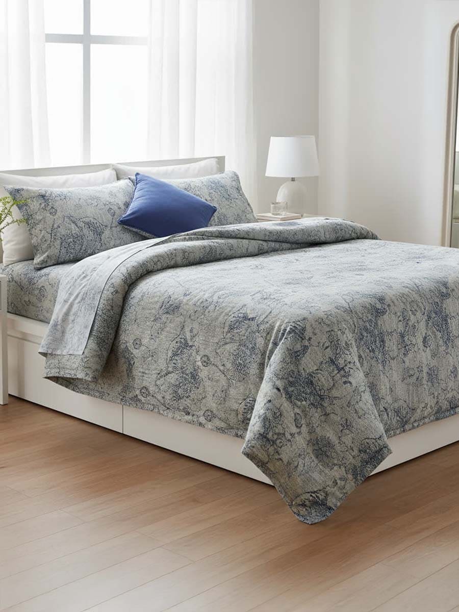 Trapunta Matrimoniale Operata Flowers - Via Roma 60