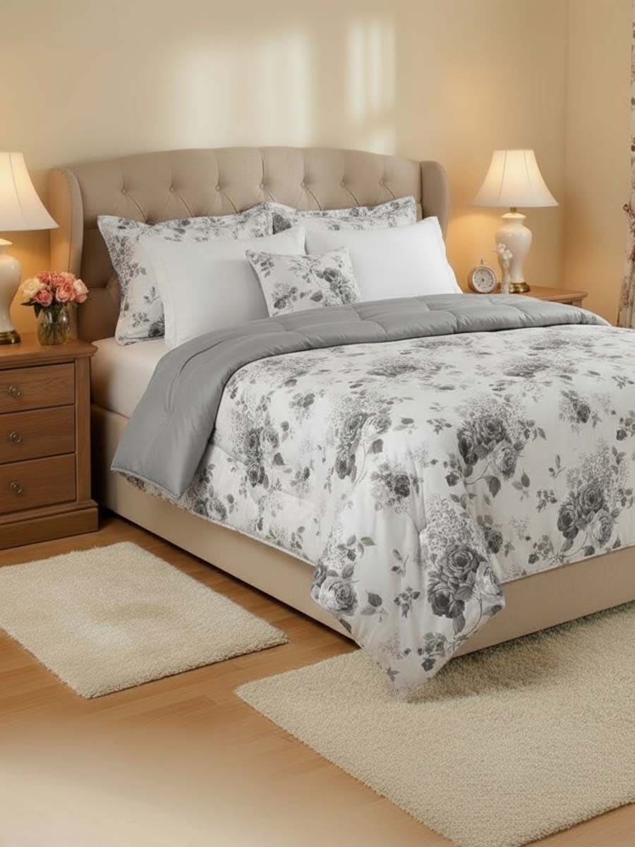 Trapunta In Percalle Di Cotone Double Face Sanderson - Daltex