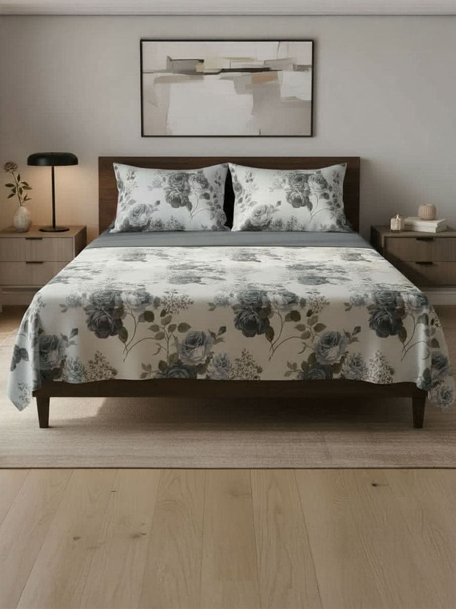 Completo Letto in Cotone Naturale Sanderson - Daltex