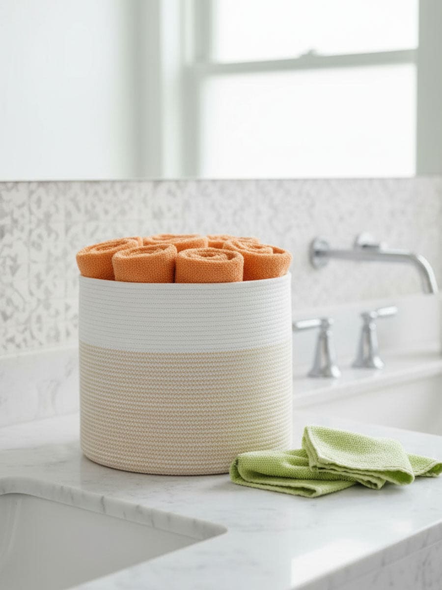 Set Zig Zag 4 Lavette con Cestino - Daunex