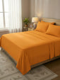 Completo Letto In Puro Cotone Naturale Tinta Unita Essenza - Daltex