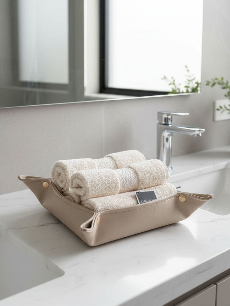 Lavette in Puro Cotone con Cestino Glamour - Daunex