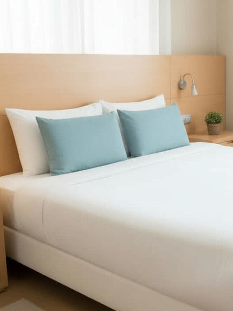 Coppia Federe Caldo Cotone Tinta Unita Essenza - Daltex