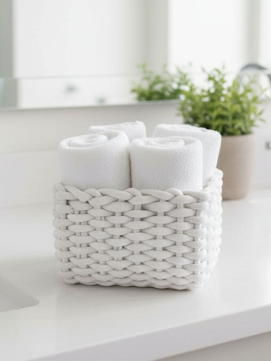 Lavette In Puro Cotone Con Cestino Classic - Daunex