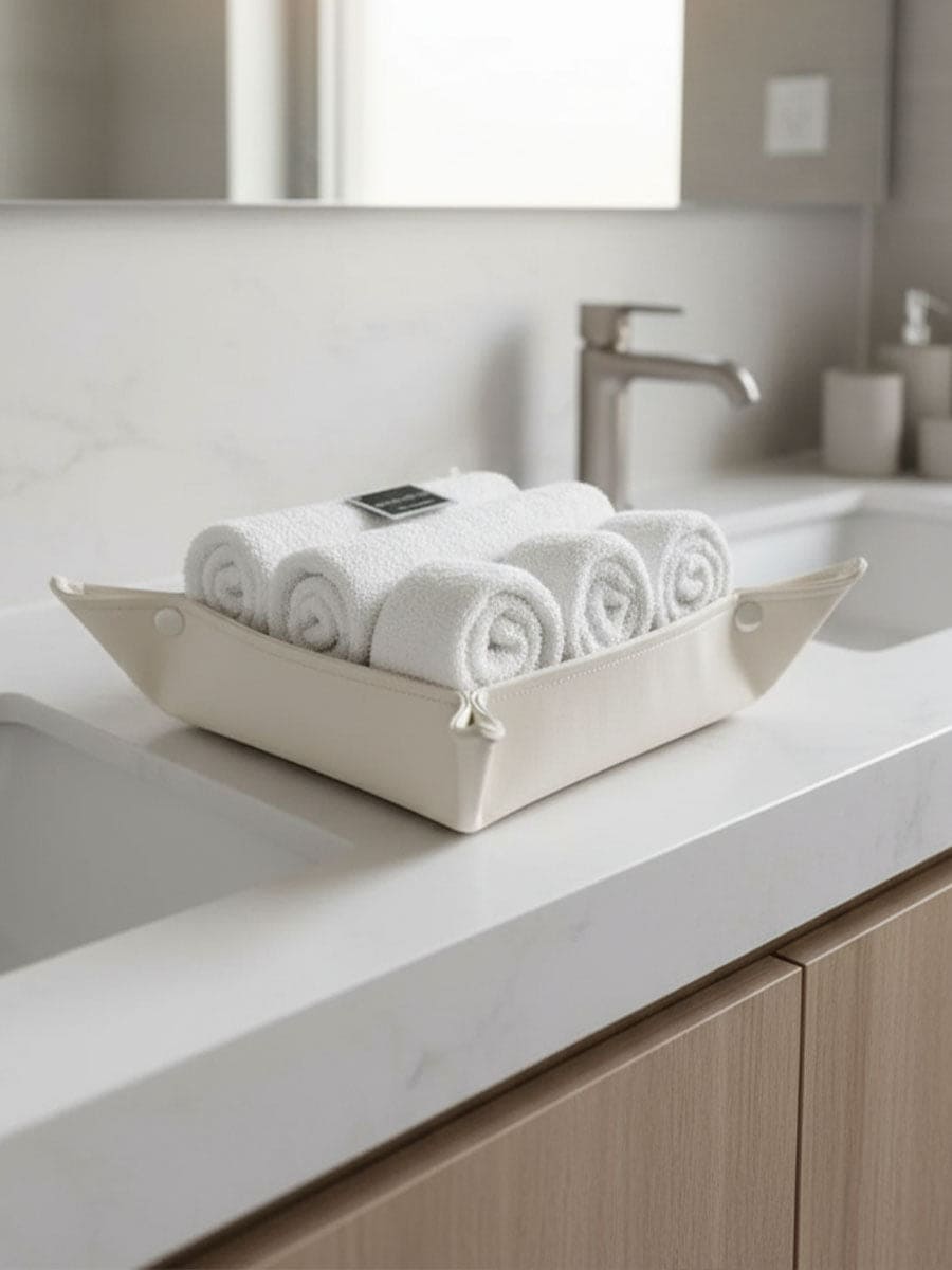 Lavette in Puro Cotone con Cestino Glamour - Daunex