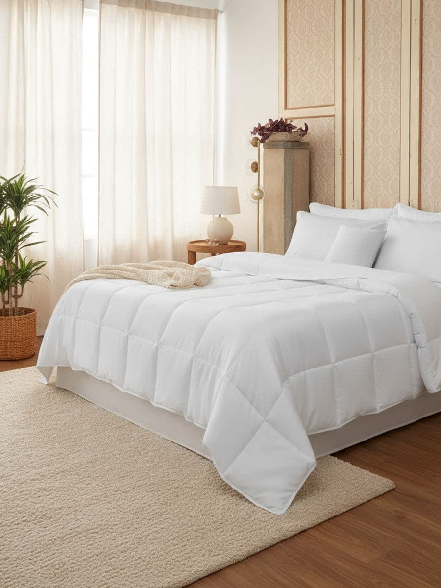 Trapunta Matrimoniale In Raso Di Cotone Camelia - Daltex