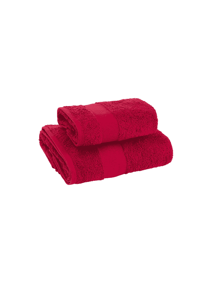 Coppia Asciugamani In Spugna Di Cotone Dubai Tinta Unita - Daltex