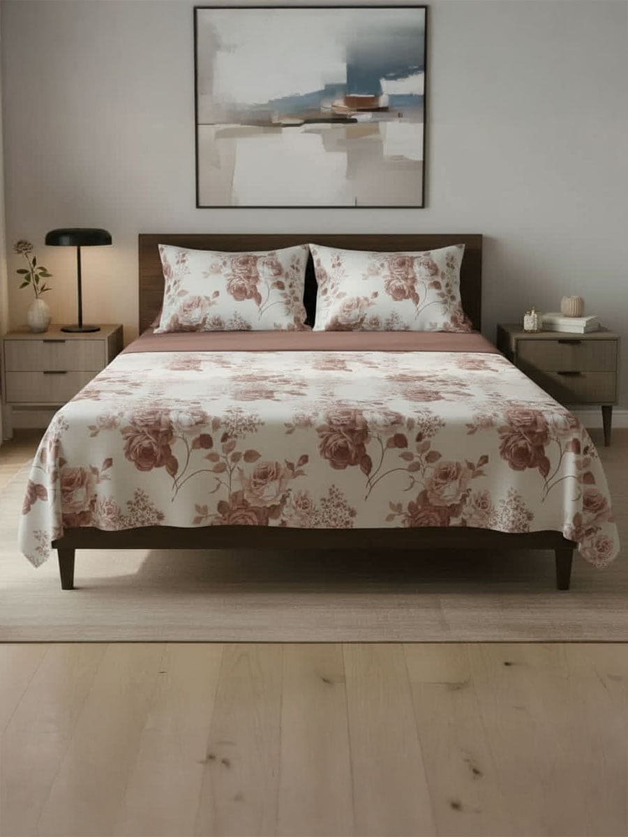Completo Letto in Cotone Naturale Sanderson - Daltex