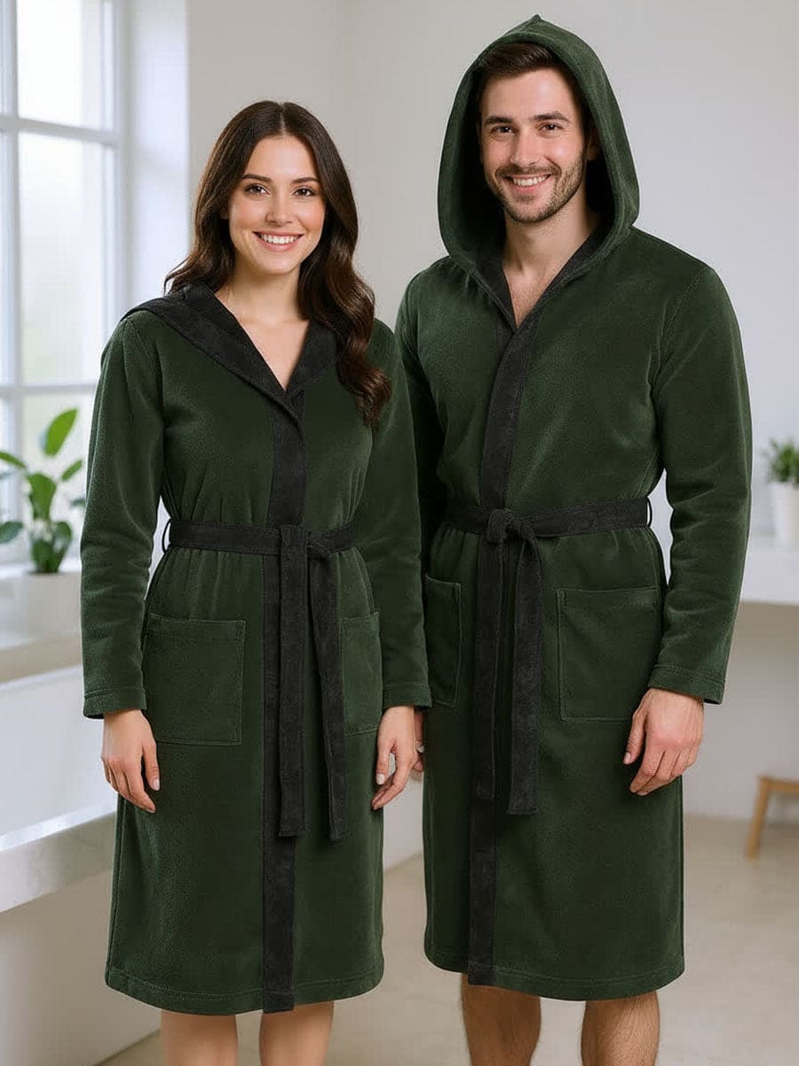 Accappatoio Spugna e Fibra di Bamboo Bicolor Poppy - Vossen