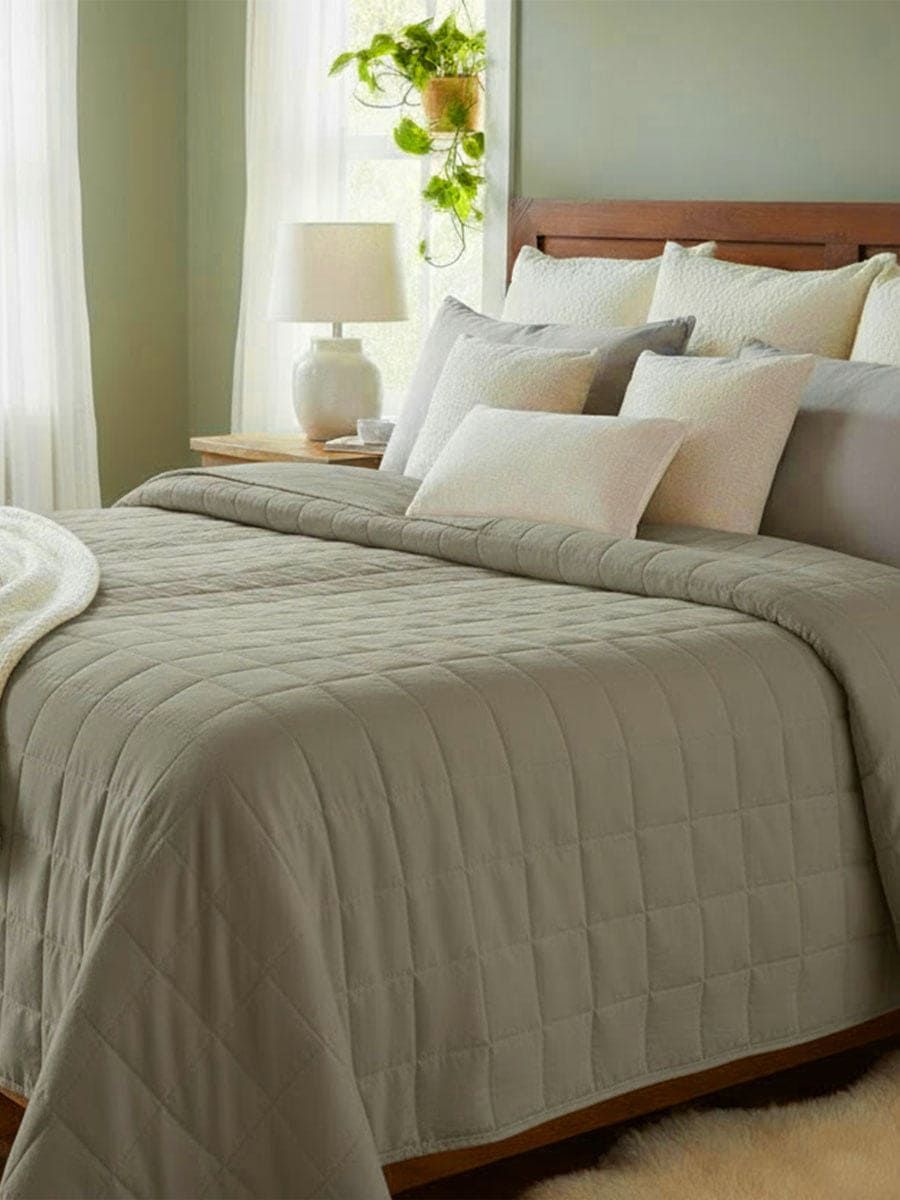 Trapuntino In Raso Di Cotone Naturale Camelia - Daltex