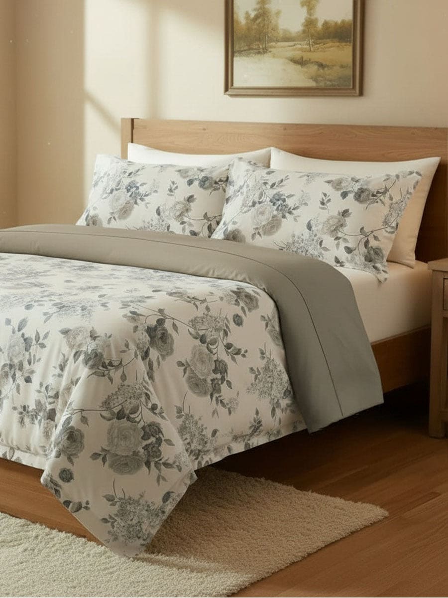 Parure Copripiumino 100% Cotone Naturale Sanderson - Daltex