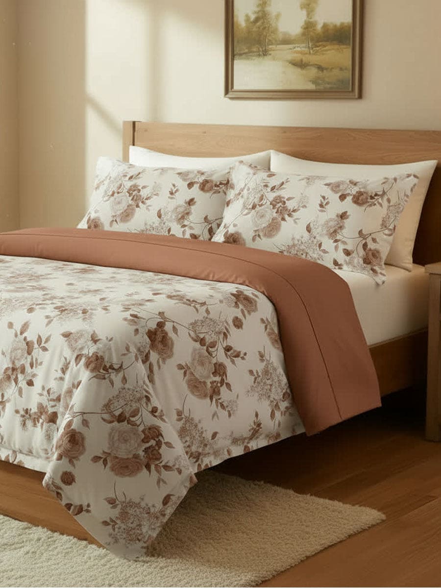 Parure Copripiumino 100% Cotone Naturale Sanderson - Daltex