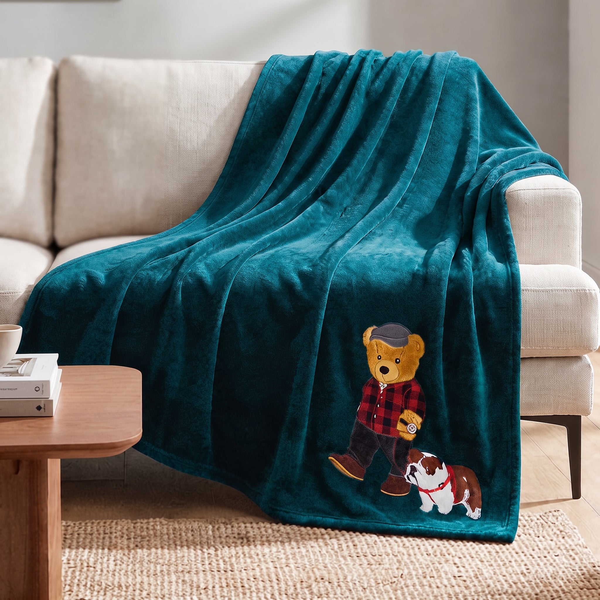 Plaid Morbidotto Sleep Teddy e Briciola Daunex – 150×200 cm