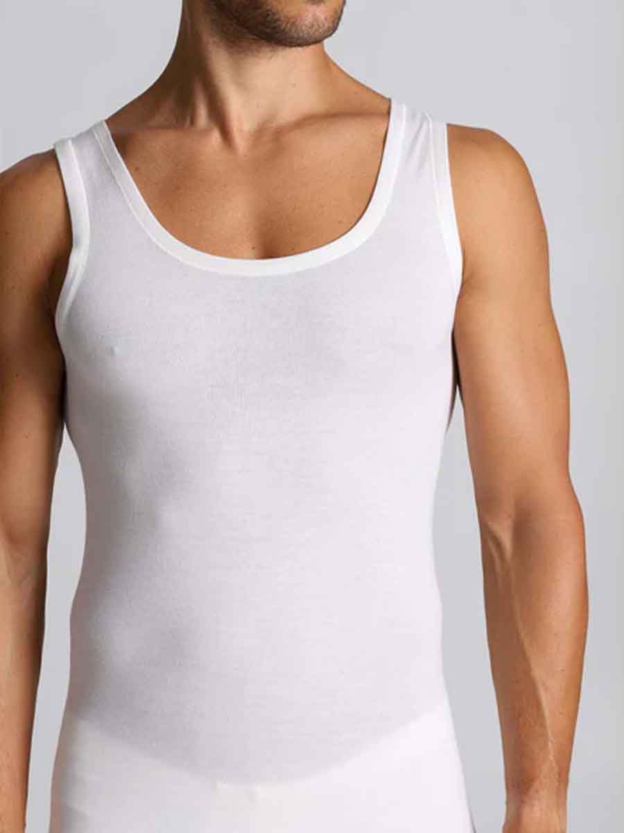 Canotta Uomo Spalla Larga Lana Cotone Boglietti FNB012