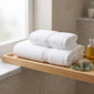 Set Coppiola e Telo Doccia in Spugna Ricamata Luxury 100% Cotone - Daunex